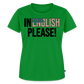 In english please! - Frauen Premium T-Shirt - Grün