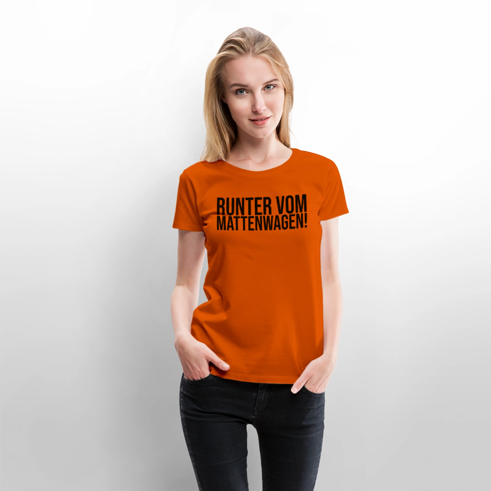 Mattenwagen - Frauen Premium T-Shirt - Orange 