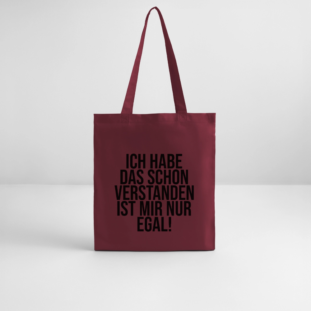 Verstanden - Bio-Stoffbeutel - Burgunderrot