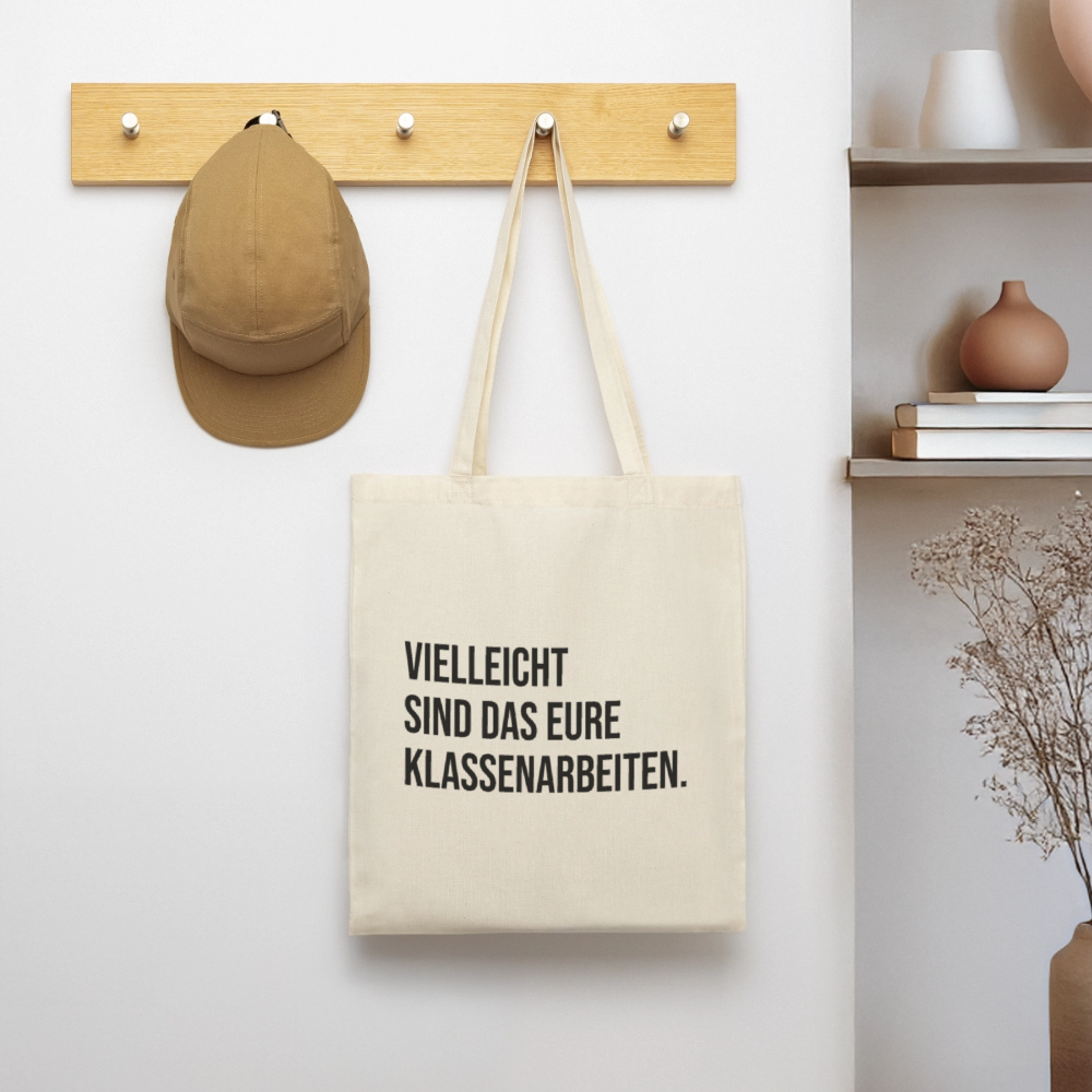 Klassenarbeiten- Stoffbeutel - Natur