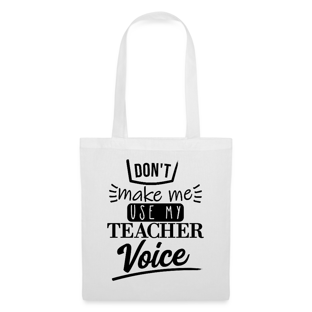 Teacher Voice - Stoffbeutel - Weiß