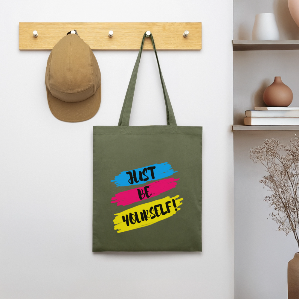 Just be yourself - Bio-Stoffbeutel - Khaki