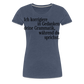 Grammatik - Frauen Premium T-Shirt - Blau meliert