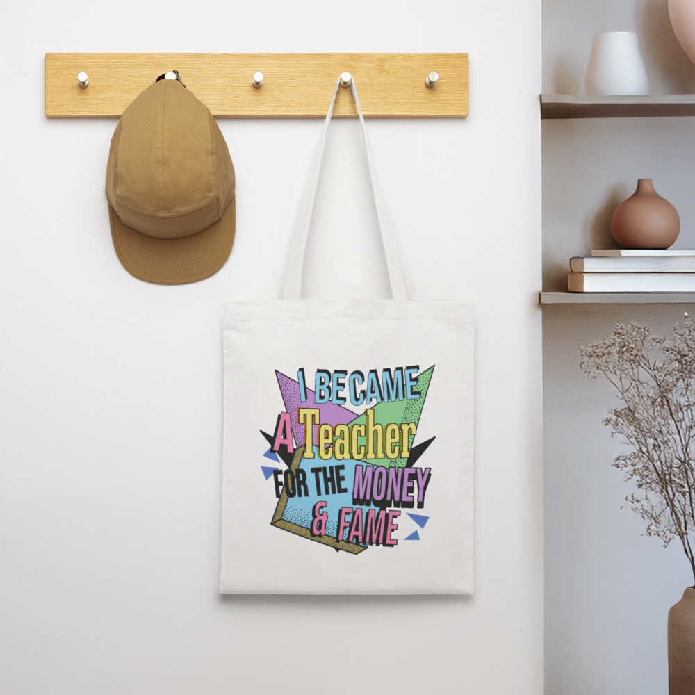 90´s Money & Fame - Stoffbeutel - Weiß