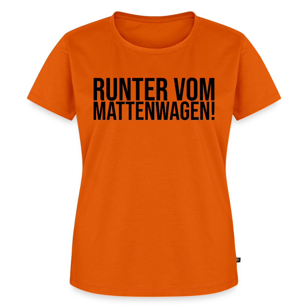 Mattenwagen - Frauen Premium T-Shirt - Orange 