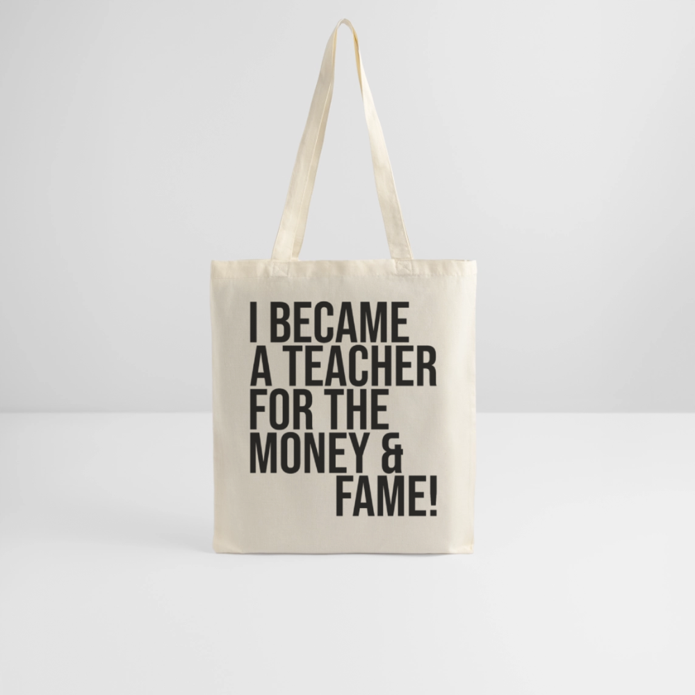 Money & Fame - Stoffbeutel - Natur
