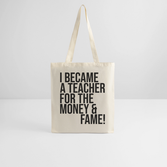 Money & Fame - Stoffbeutel - Natur