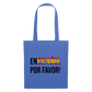 En Español por vavor - Stoffbeutel - Hellblau