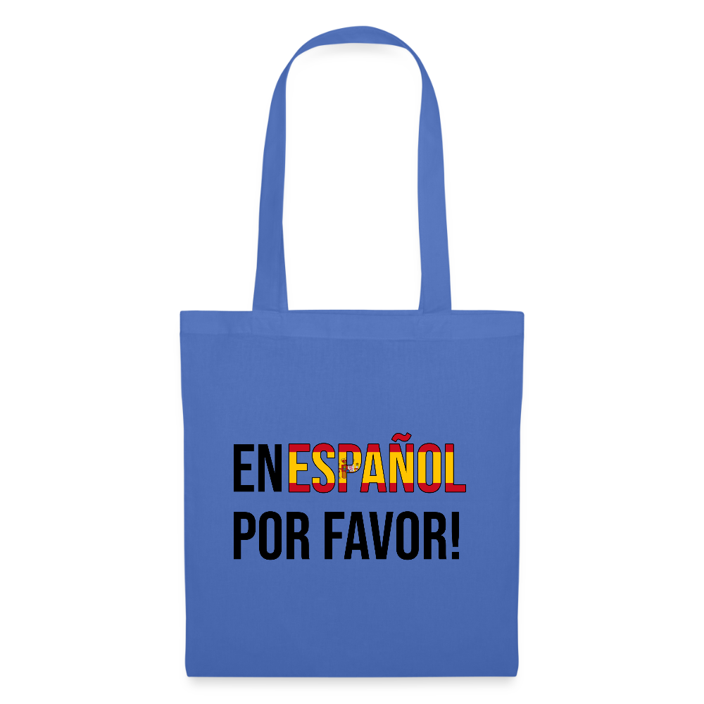 En Español por vavor - Stoffbeutel - Hellblau