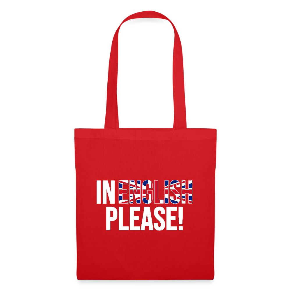 In english please! - Stoffbeutel - Rot