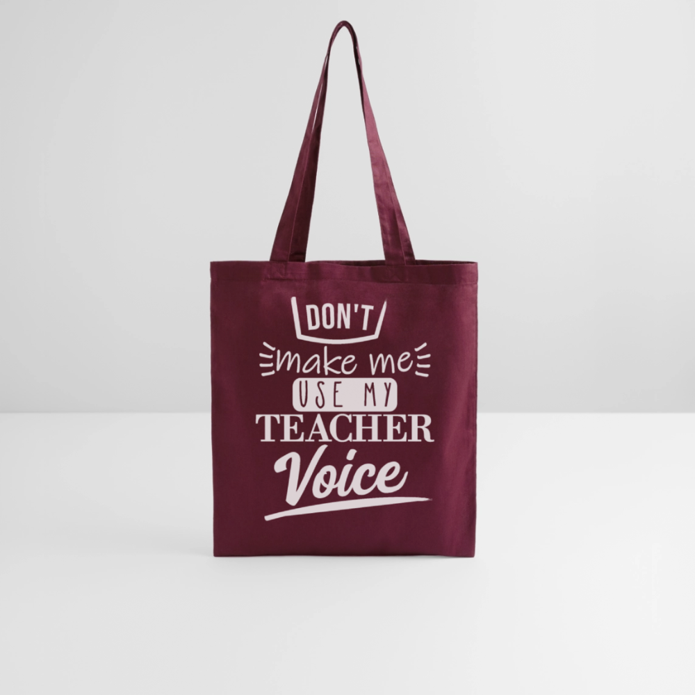Teacher Voice - Stoffbeutel - Burgunderrot