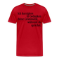 Grammatik - Männer Premium T-Shirt - Rot