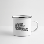 Nah dran! - Emaille-Tasse - Weiß