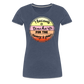 Money & Fame - Frauen Premium T-Shirt - Blau meliert