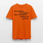 Grammatik - Männer Premium T-Shirt - Orange 