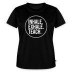 Inhale. Exhale. Teach. - Frauen Premium T-Shirt - Schwarz