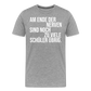 Zu viele Schüler - Männer Premium T-Shirt - Grau meliert