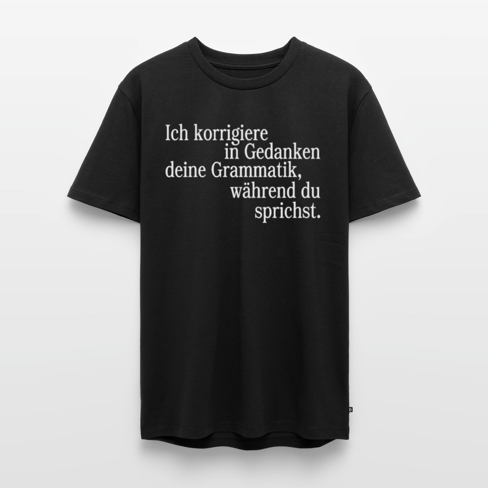 Grammatik - Männer Premium T-Shirt - Schwarz