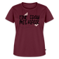 Eine Frau mit Klasse - Frauen Premium T-Shirt - Burgunderrot