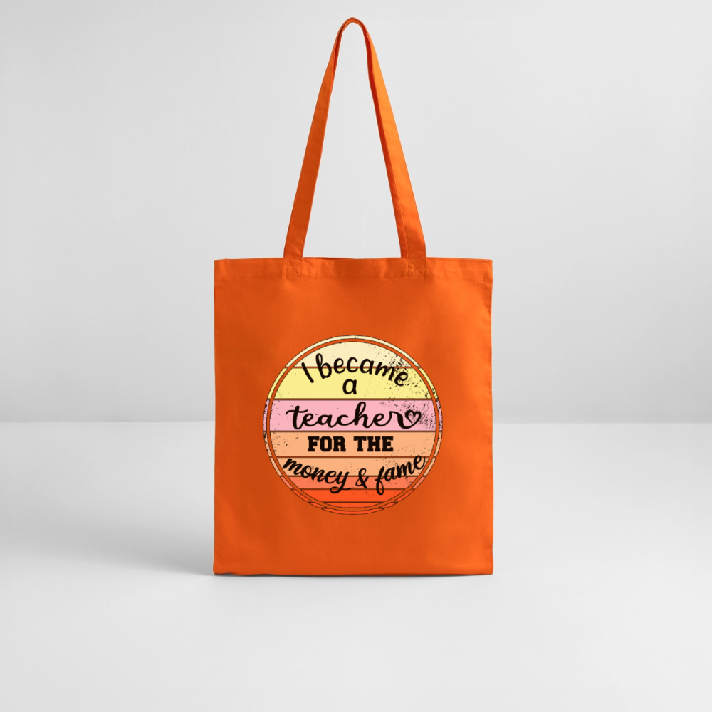 Became a teacher - Bio-Stoffbeutel - Tieforange