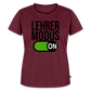 Lehrer Modus on - Frauen Premium T-Shirt - Burgunderrot