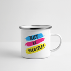 Just be yourself - Emaille-Tasse - Weiß