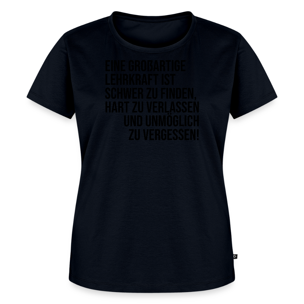 Großartige Lehrkraft - Frauen Premium T-Shirt - Navy