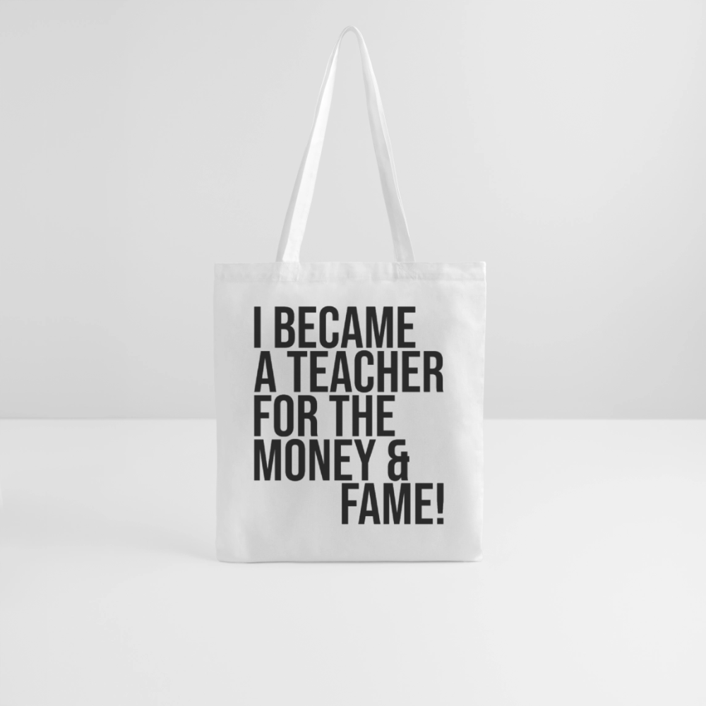 Money & Fame - Stoffbeutel - Weiß