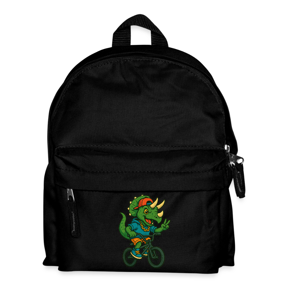 Triceratops - Kinder Rucksack - Schwarz