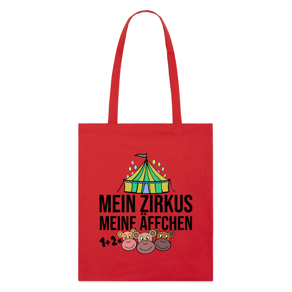 Mein Zirkus - Bio-Stoffbeutel - Rot