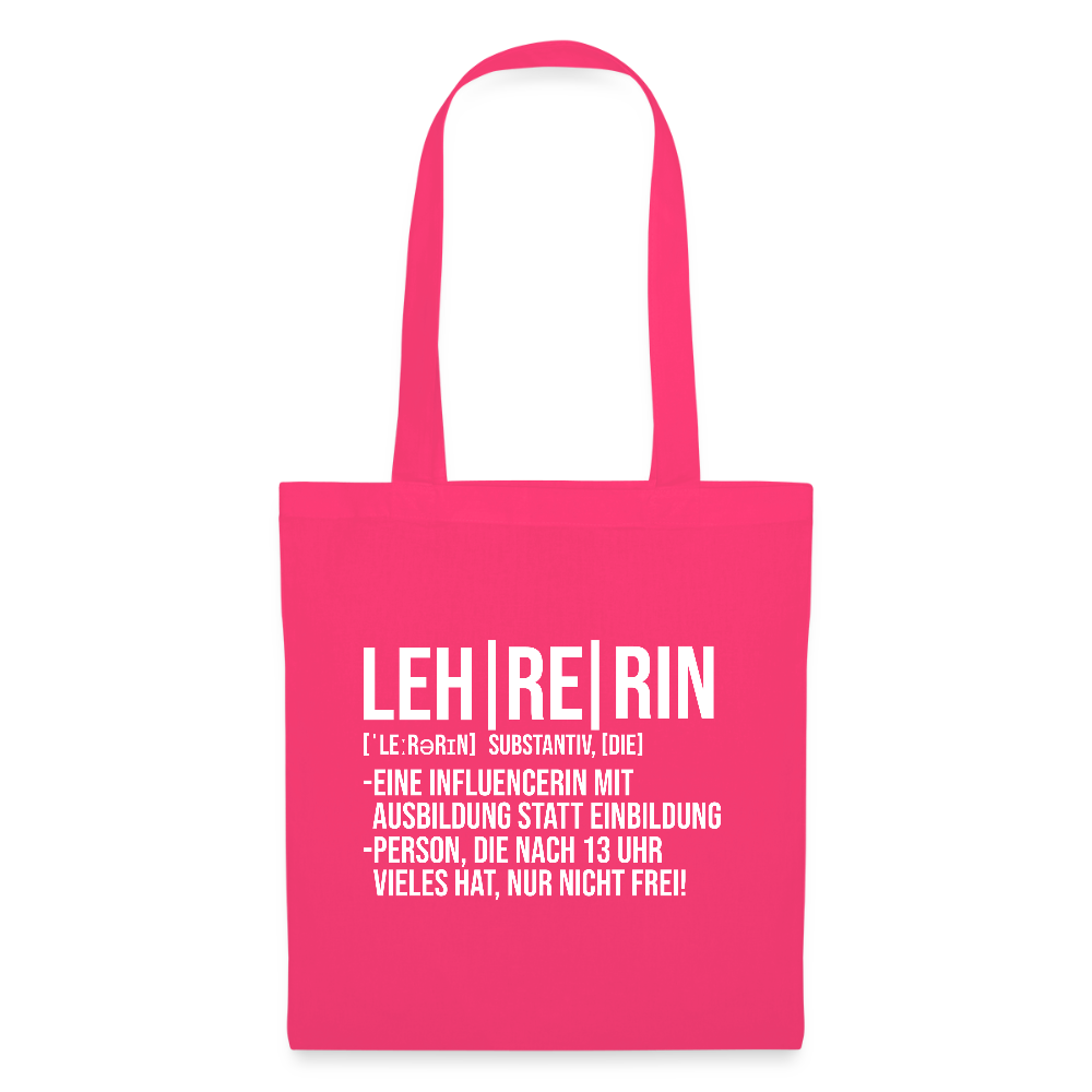 Leh-re-rin - Stoffbeutel - Azalea