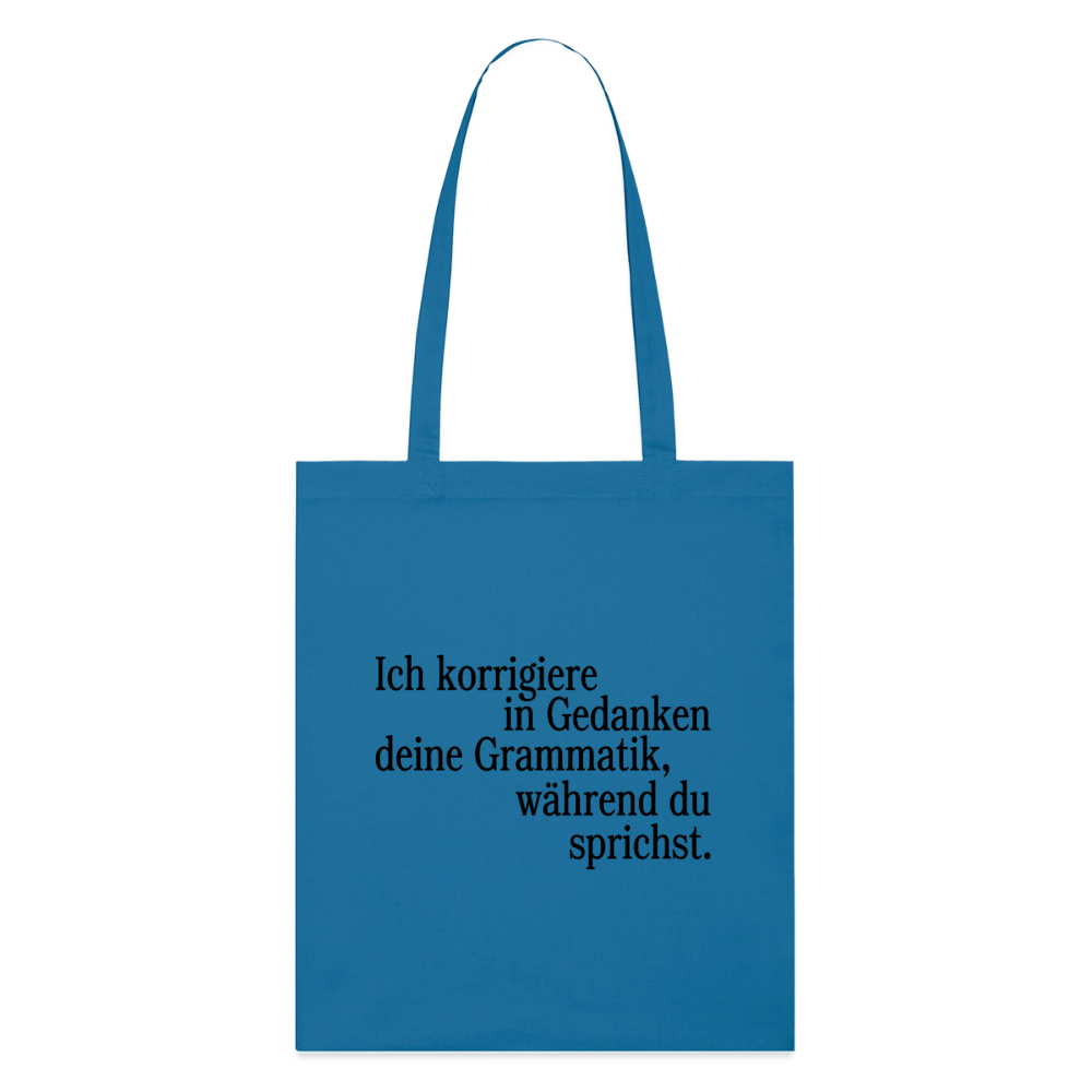 Grammatik - Bio-Stoffbeutel - Königsblau