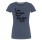 Teacher things - Frauen Premium T-Shirt - Blau meliert
