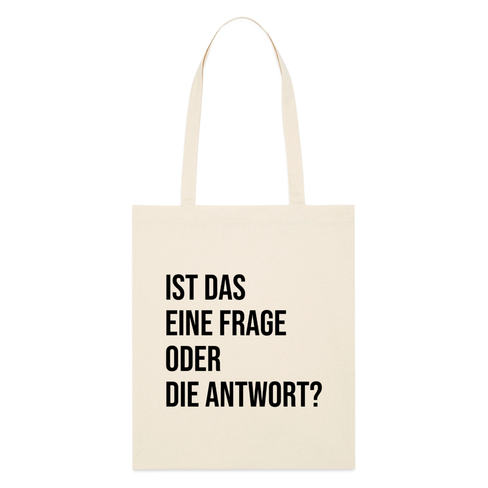 Frage?! - Bio-Stoffbeutel - Natur