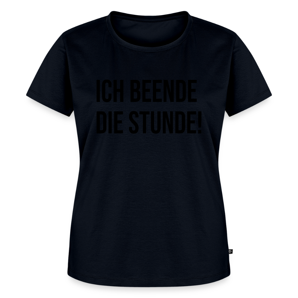 Ich beende die Stunde! - Frauen Premium T-Shirt - Navy