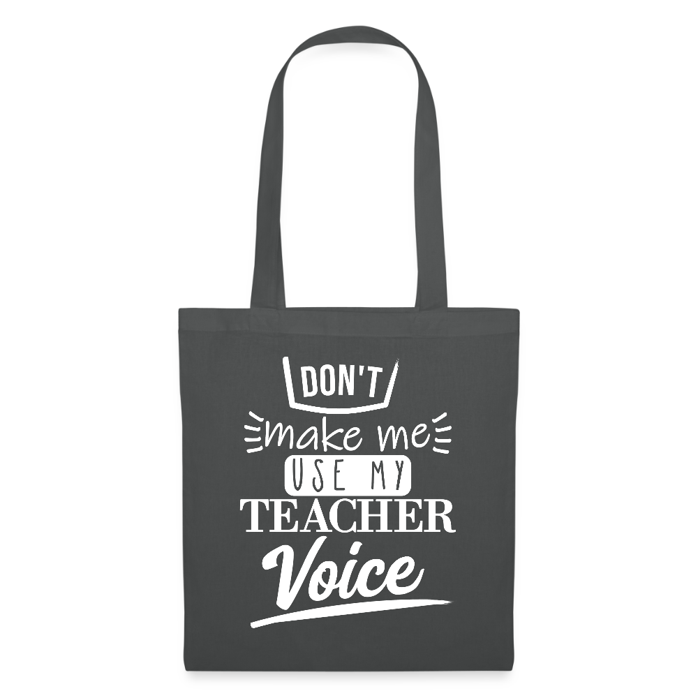 Teacher Voice - Stoffbeutel - Graphite