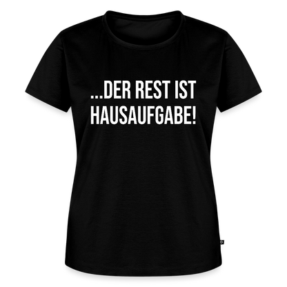 Hausaufgabe - Frauen Premium T-Shirt - Schwarz