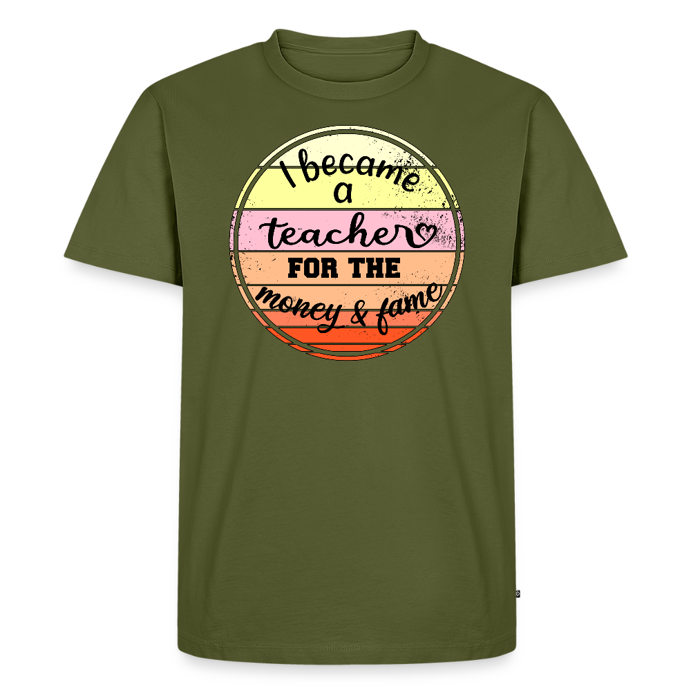 Money & Fame - Männer Premium T-Shirt - Khaki