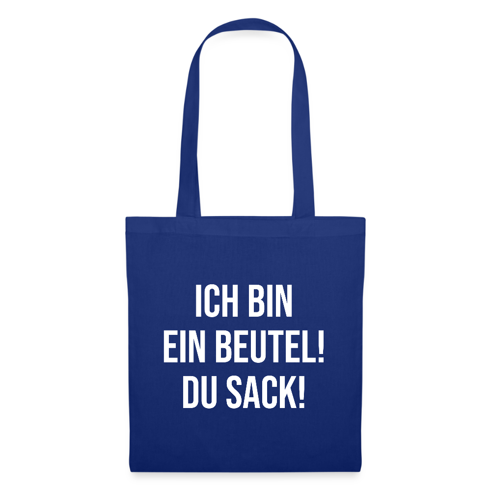 Ich bin ein Beutel! - Stoffbeutel - Royalblau