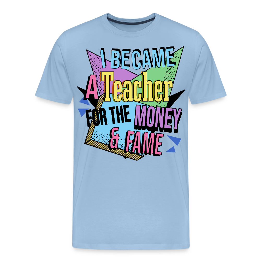 Money & Fame 90´s - Männer Premium T-Shirt - Sky