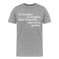 Grammatik - Männer Premium T-Shirt - Grau meliert
