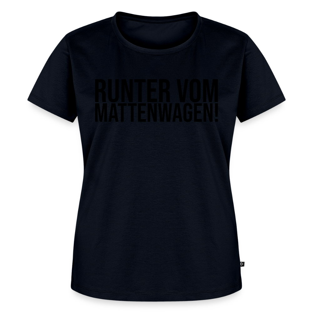 Mattenwagen - Frauen Premium T-Shirt - Navy