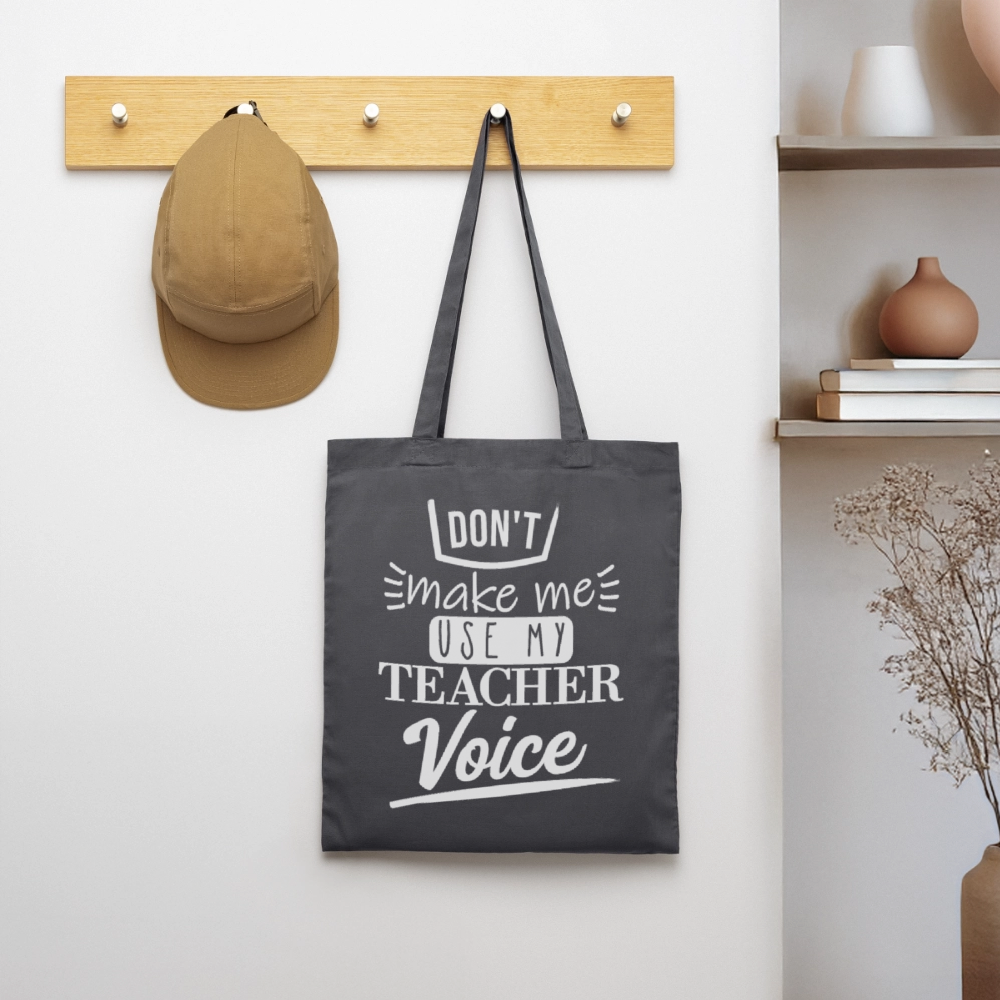 Teacher Voice - Stoffbeutel - Graphite