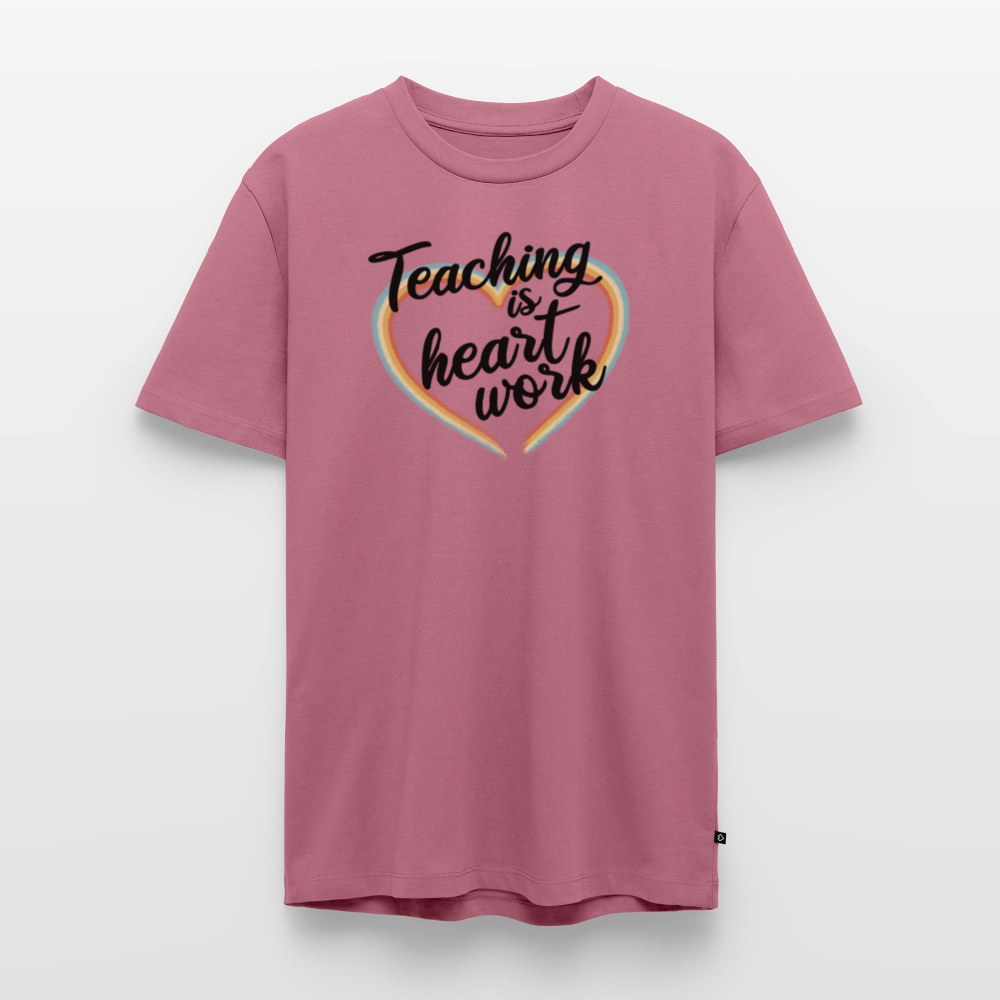 Heart work - Männer Premium T-Shirt - Mauve