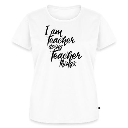 Teacher things - Frauen Premium T-Shirt - Weiß