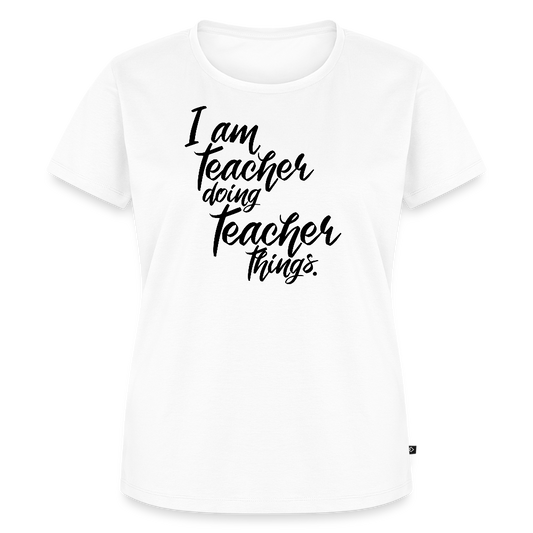 Teacher things - Frauen Premium T-Shirt - Weiß