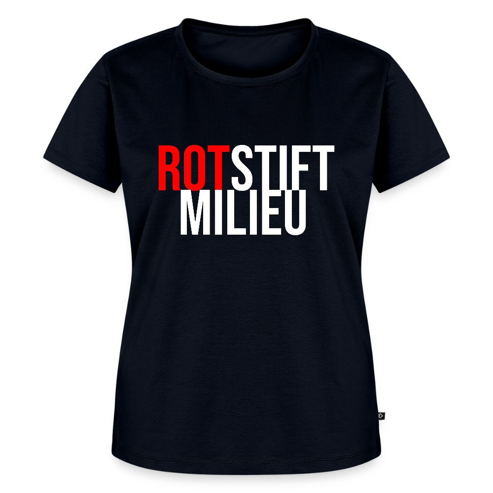 Rotstiftmilieu - Frauen Premium T-Shirt - Navy