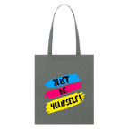 Just be yourself - Bio-Stoffbeutel - Anthrazit
