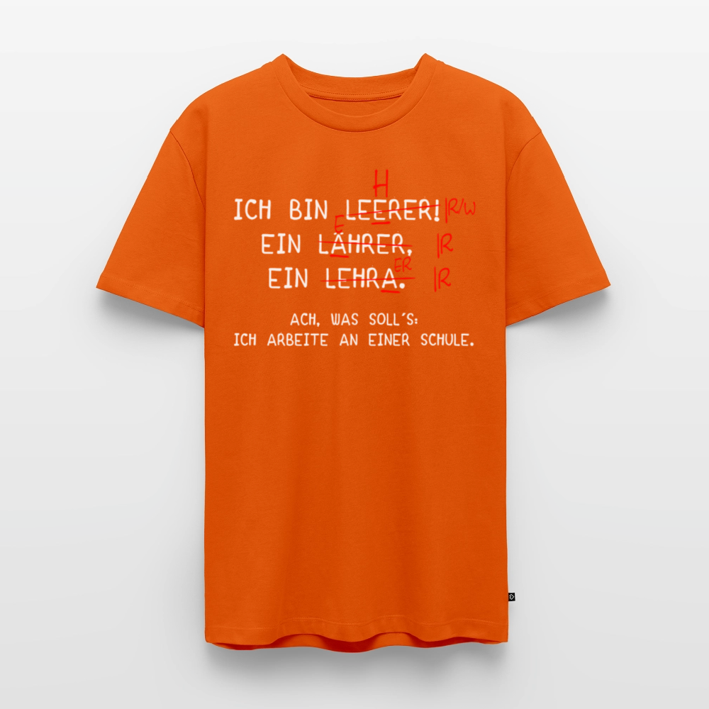 Ich bin Leerer - Männer Premium T-Shirt - Orange 