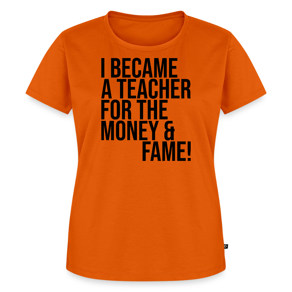 Money & Fame - Frauen Premium T-Shirt - Orange 